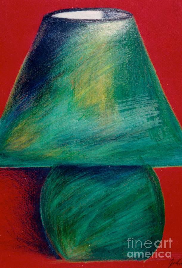 Green Lamp Drawing by Jon Kittleson