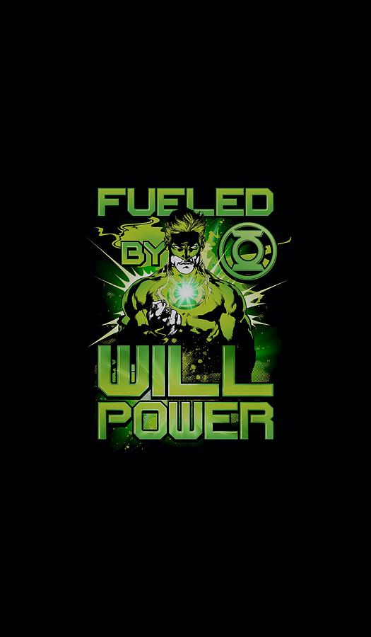 Green Lantern Digital Art - Green Lantern - Fueled by Brand A