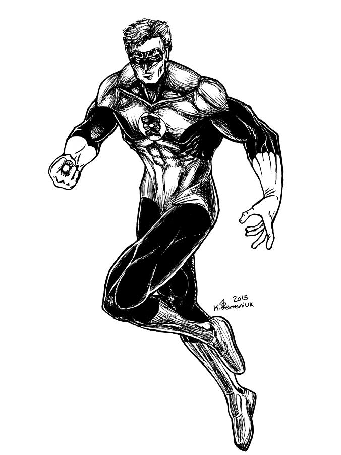 How to draw Green Lantern | Step by step Drawing tutorials