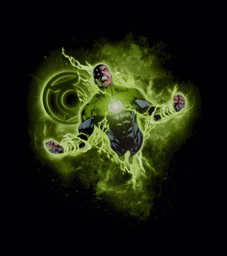 Green Lantern Digital Art - Green Lantern - Lantern Nebula by Brand A