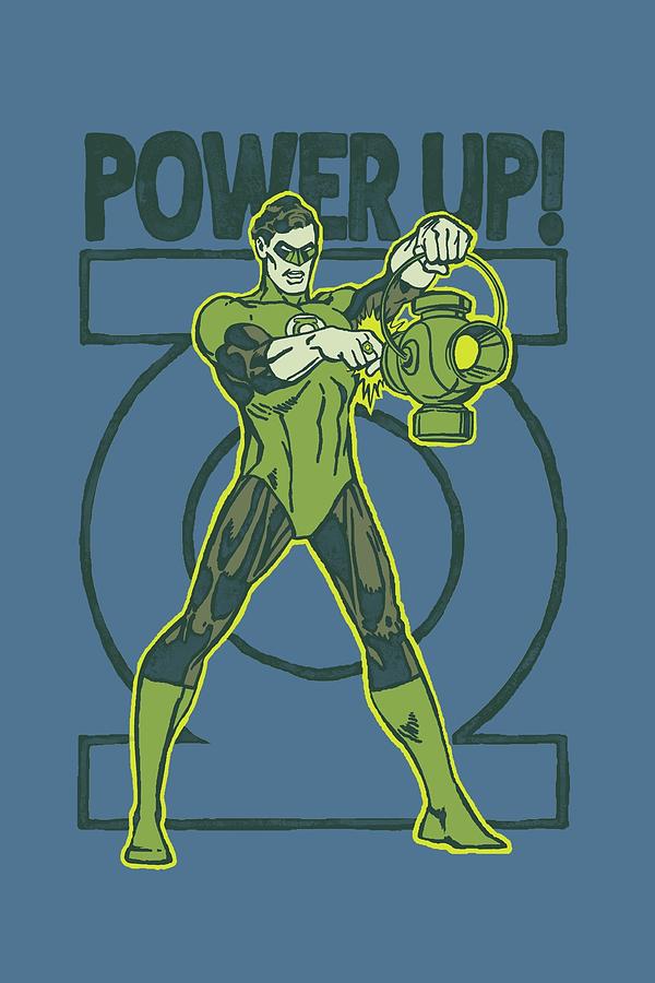 Green Lantern Digital Art - Green Lantern - Power Up by Brand A