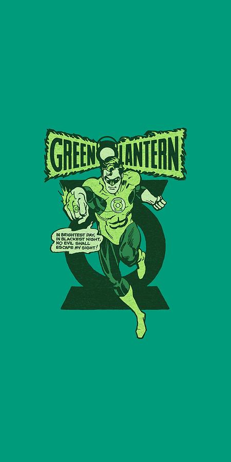Green Lantern Digital Art - Green Lantern - Retro Oath by Brand A