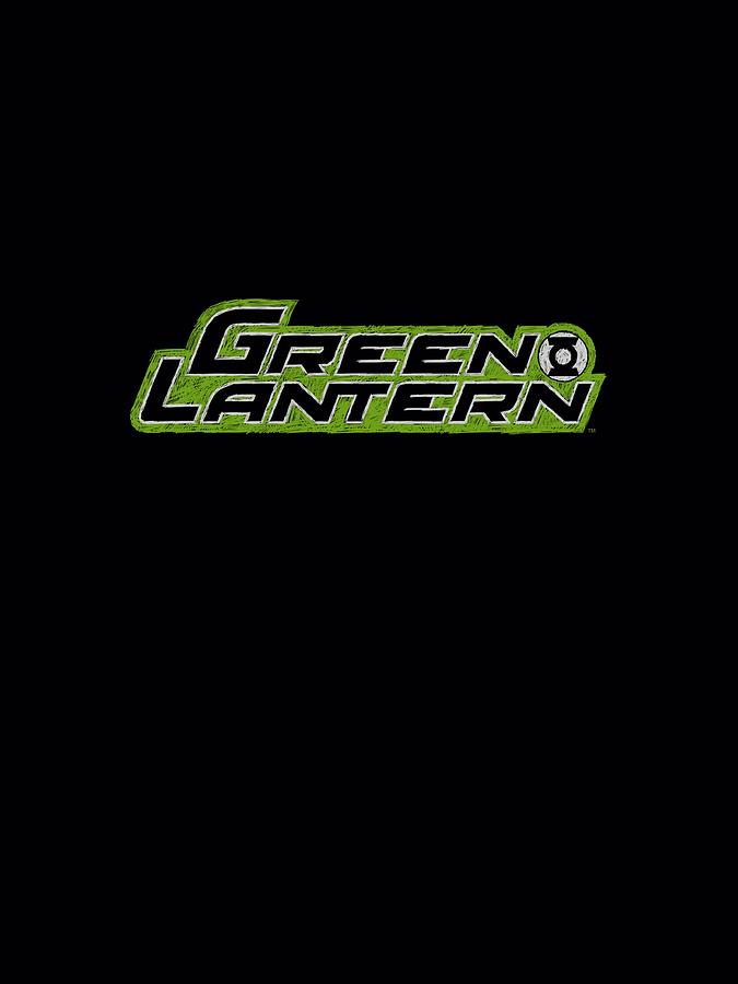 Green Lantern Digital Art - Green Lantern - Scribble Title by Brand A