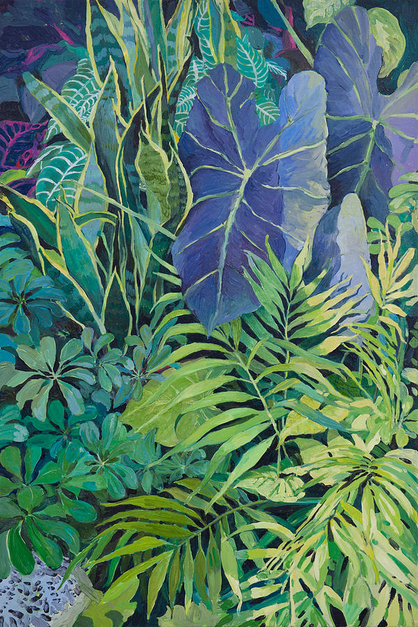 Green Leaves 2 Painting by Judith Barath