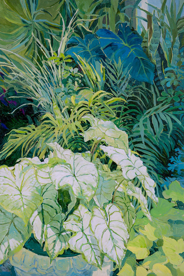 Green Leaves 3 Painting by Judith Barath