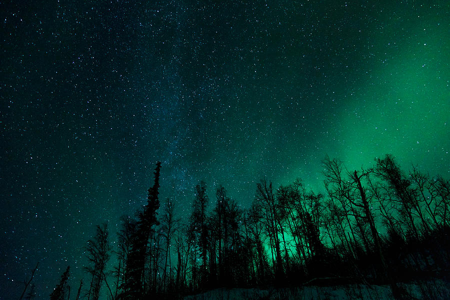 Green-lit Milky Way Photograph by Patrick Bryan - Pixels