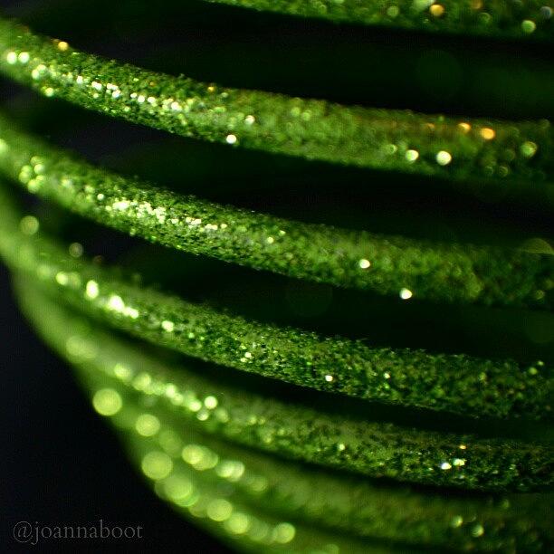 Green Macro Ornament For Photograph by Joanna Boot