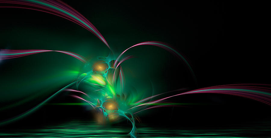 Space Digital Art - Green O Green... Its  The Magic Color by Phil Sadler