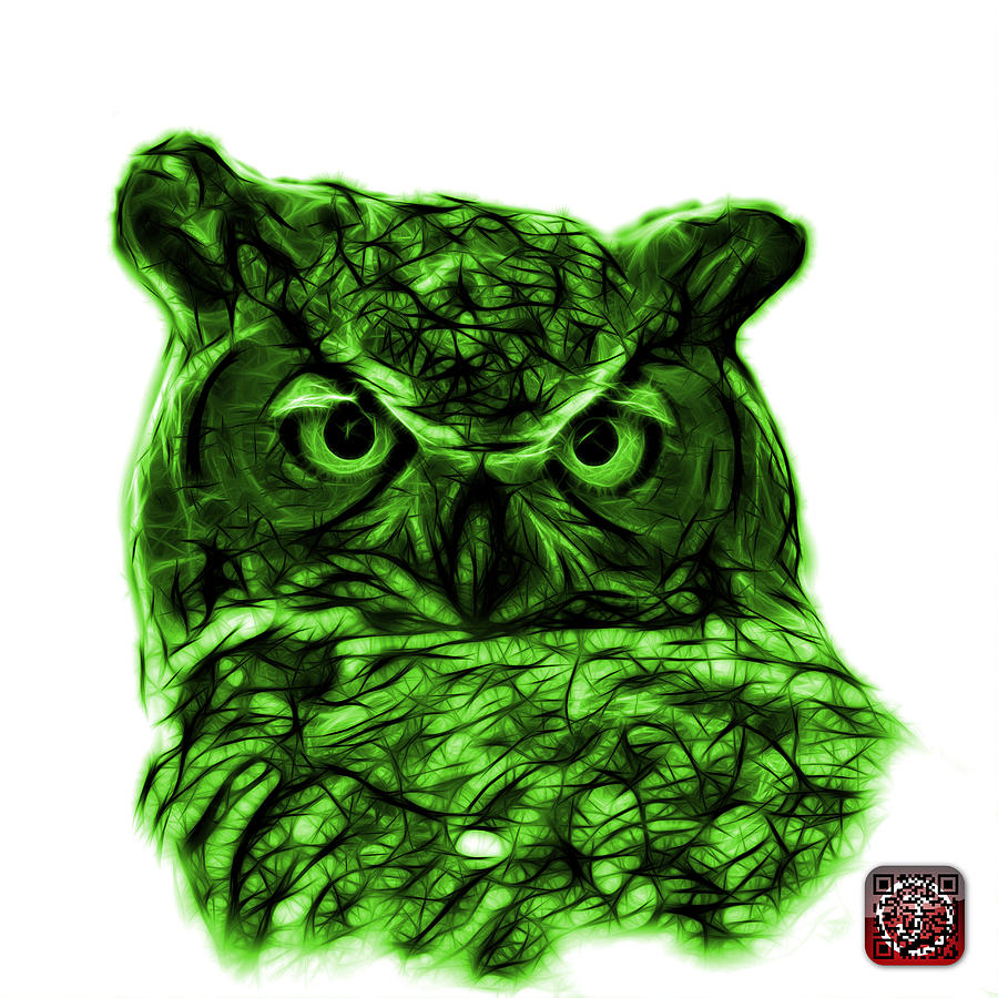 Green Owl 4436 - F S M Digital Art by James Ahn - Pixels
