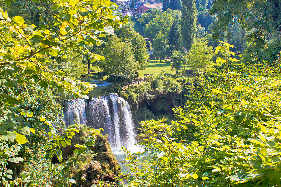 Green paradise of Rastoke waterfalls Photograph by Brch Photography