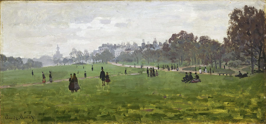 Green Park in London Painting by Claude Monet