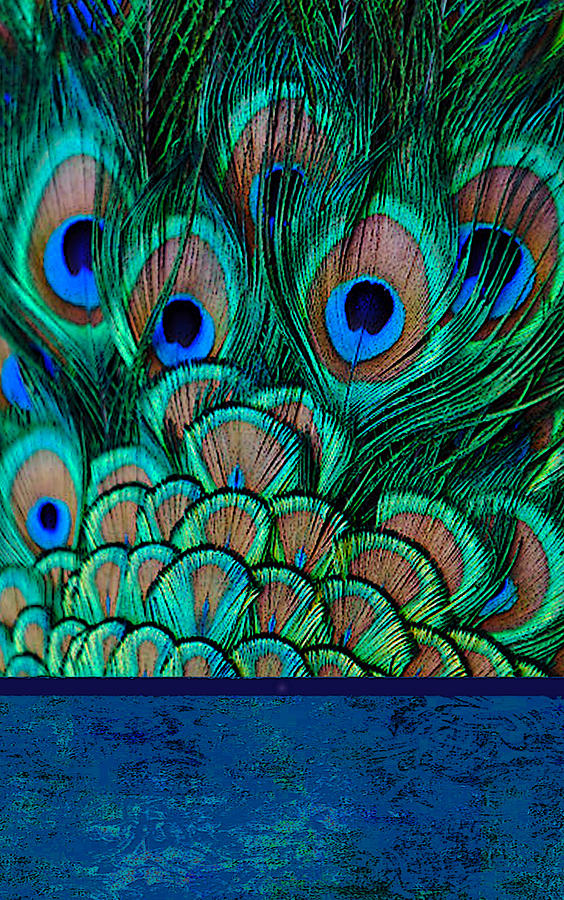 Green Peacock Phone Case Digital Art by Jane Schnetlage