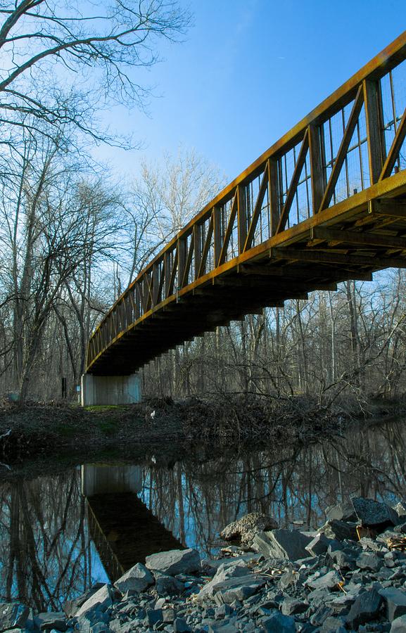 Tree Photograph - Green Ribbon Trail Bridge by Photographic Arts And Design Studio