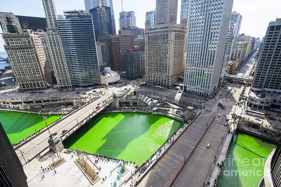 Chicago Photograph - Green River Chicago by Jeff Lewis
