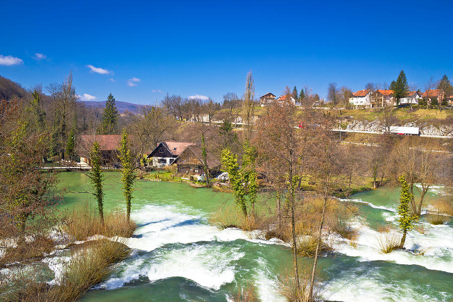 Green river village of Rastoke Photograph by Brch Photography