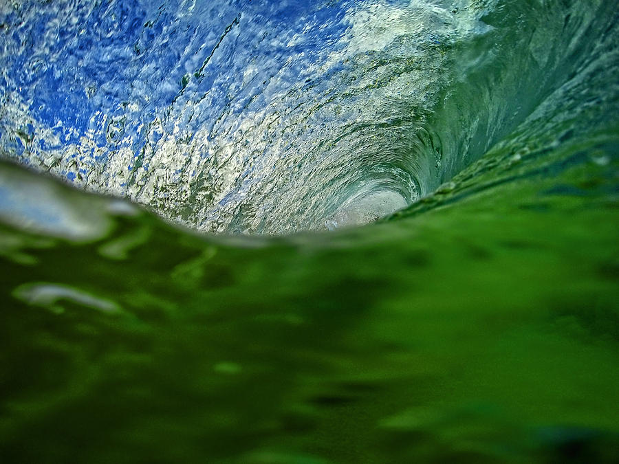 Green Room Wave Photograph by Brad Scott