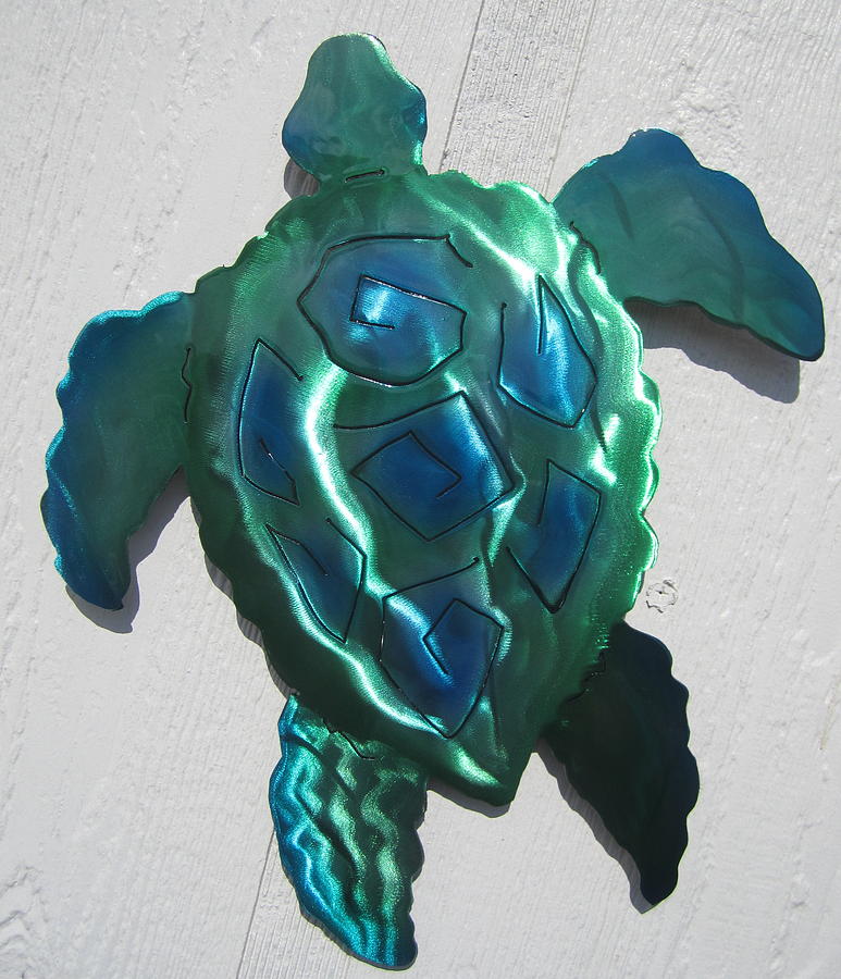 Green Sea Turtle Sculpture by Robert Blackwell - Fine Art America