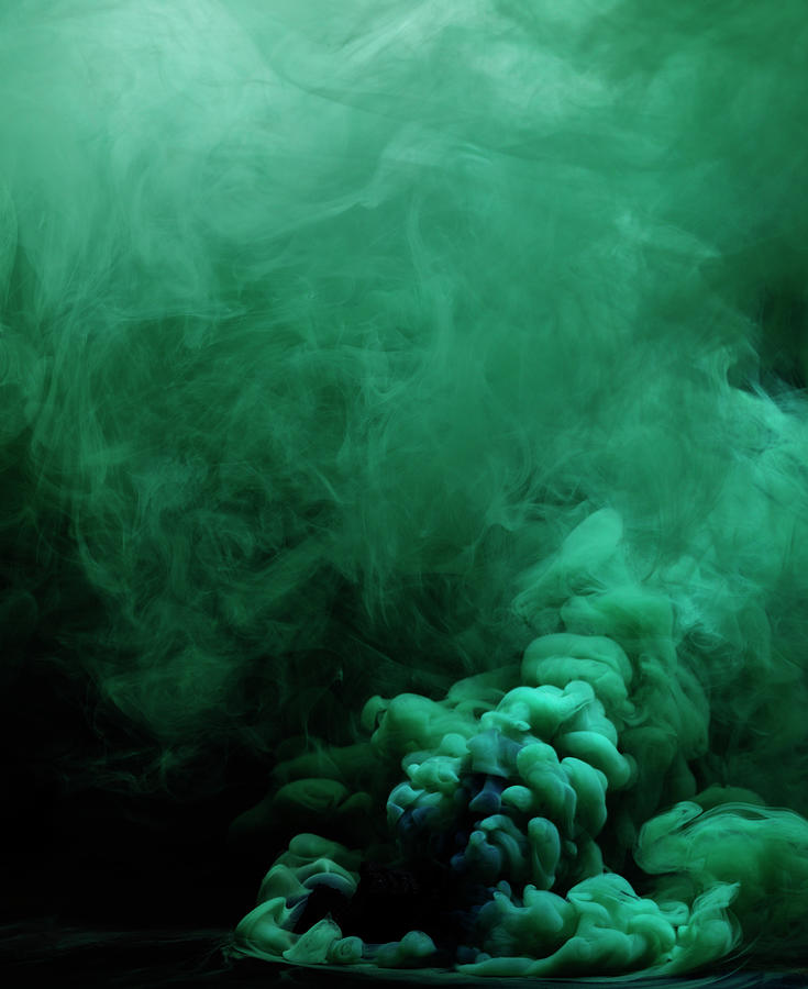 Green Smoke Photograph by Henrik Sorensen