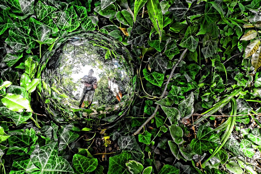 Green Sphere of Nature   FULL CIRCLE Digital Art by Robert Rhoads