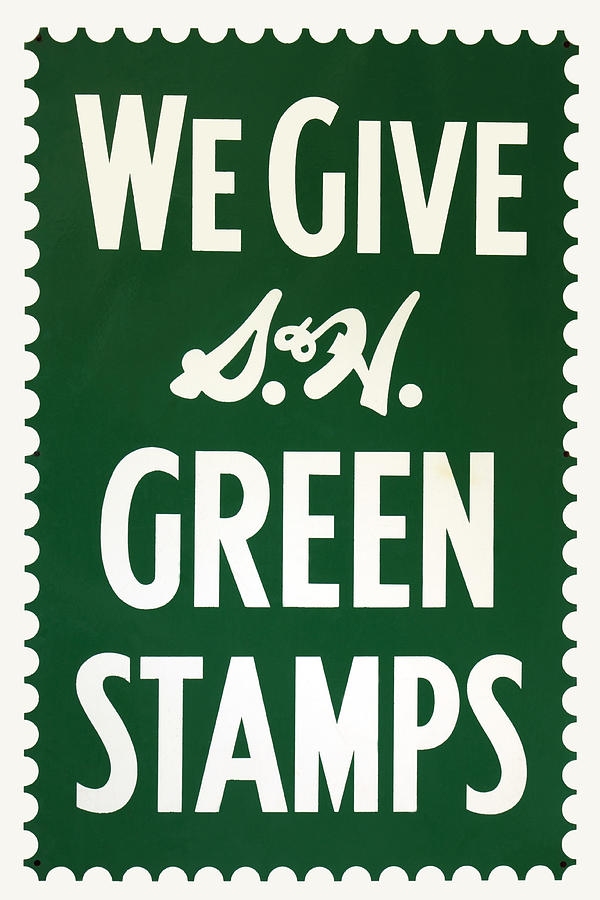 Green Stamps Photograph by James Eddy