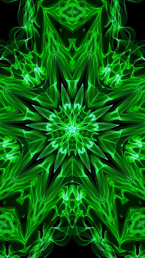 Green Star of Flames Painting by Bruce Nutting - Fine Art America