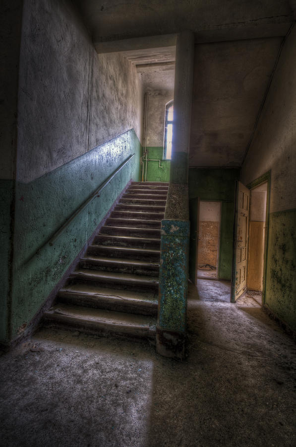 Green steps Digital Art by Nathan Wright