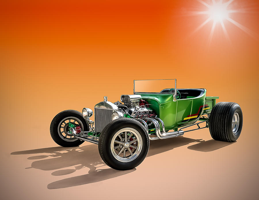 Green T With an Orange Twist Digital Art by Douglas Pittman