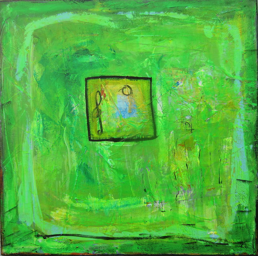 Green Tea and Music Painting by Francine Ethier