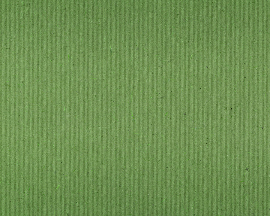 Green Textured Paper With Vertical Lines Photograph by Billnoll