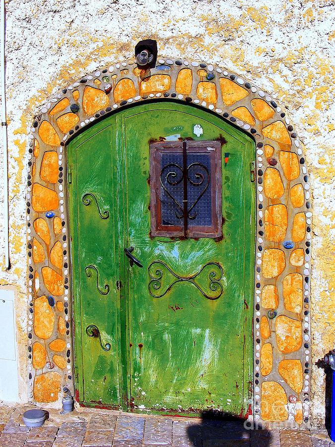 Green Tin Door Photograph by Noa Yerushalmi
