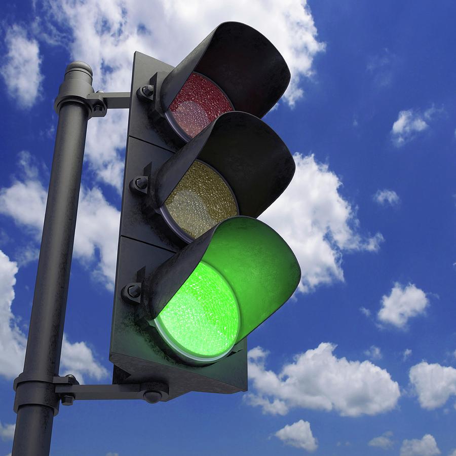 traffic lights green