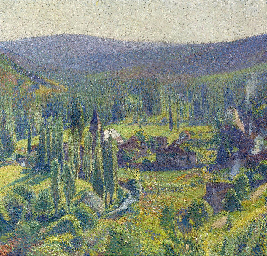 Green Valley at Labastide-du-Vert Painting by Henri Martin