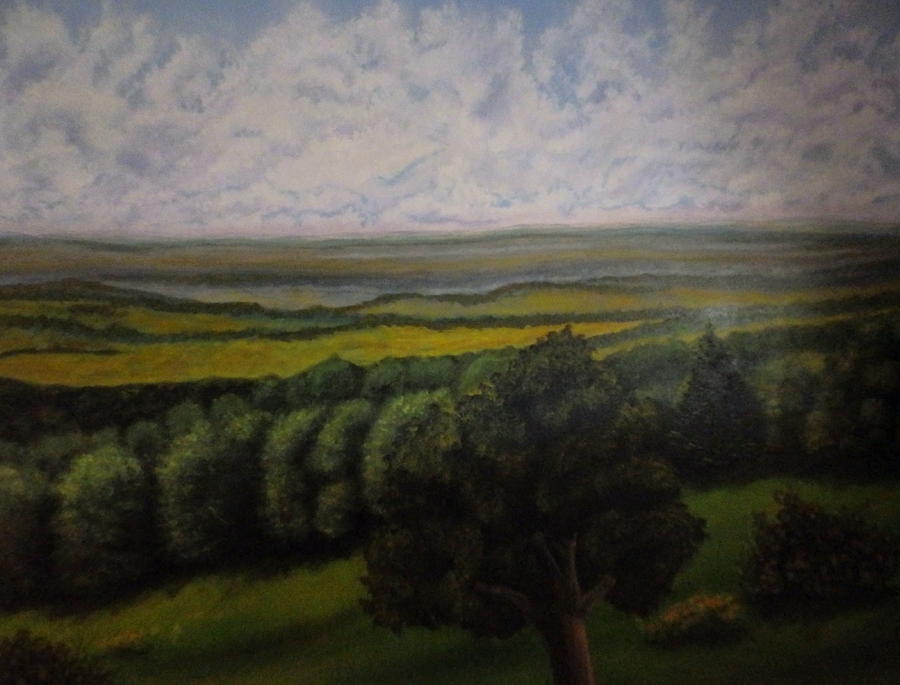 Green Valley Painting by Dan Wagner