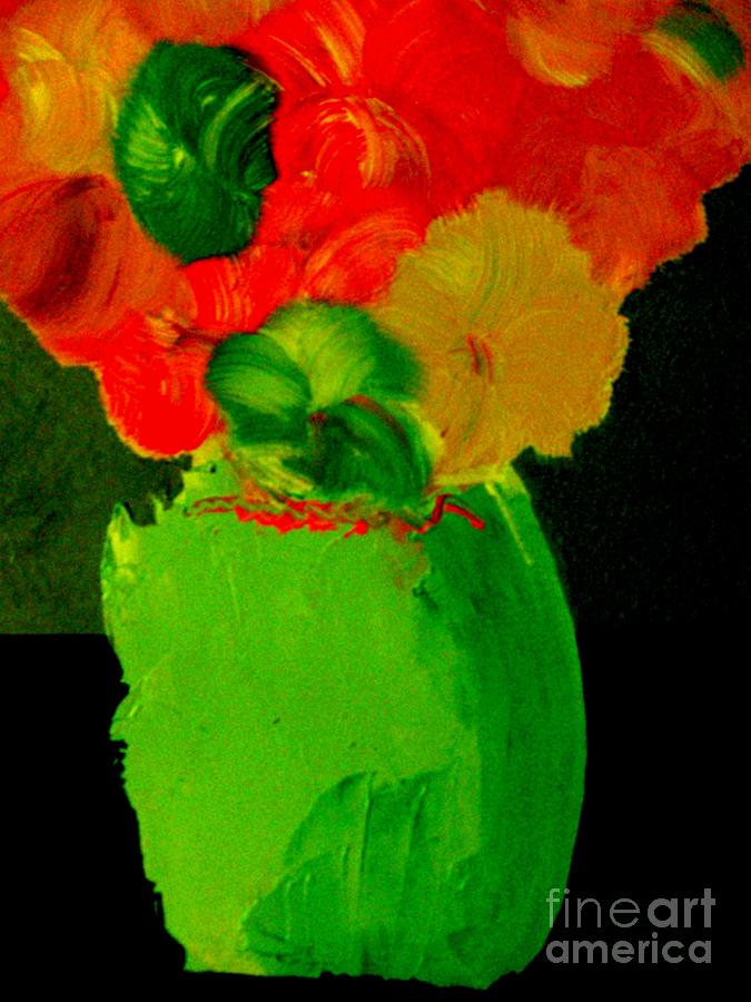 Green Vase 22 Painting by Bill OConnor