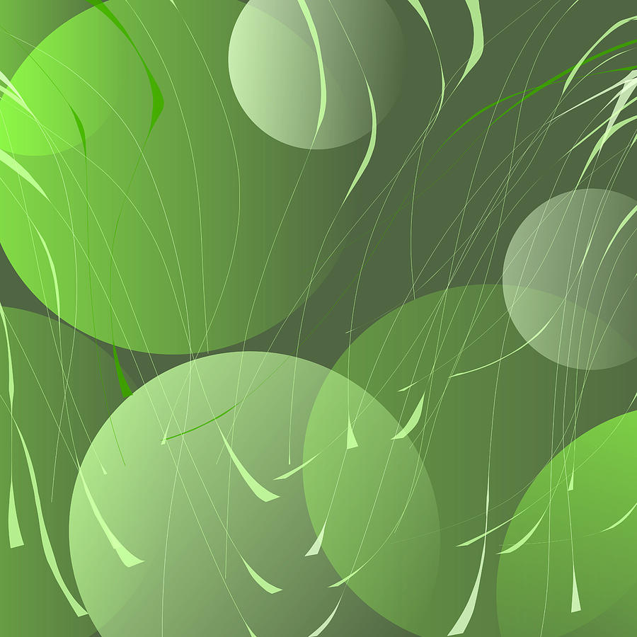 Green Whimsy Digital Art by Mary Bedy