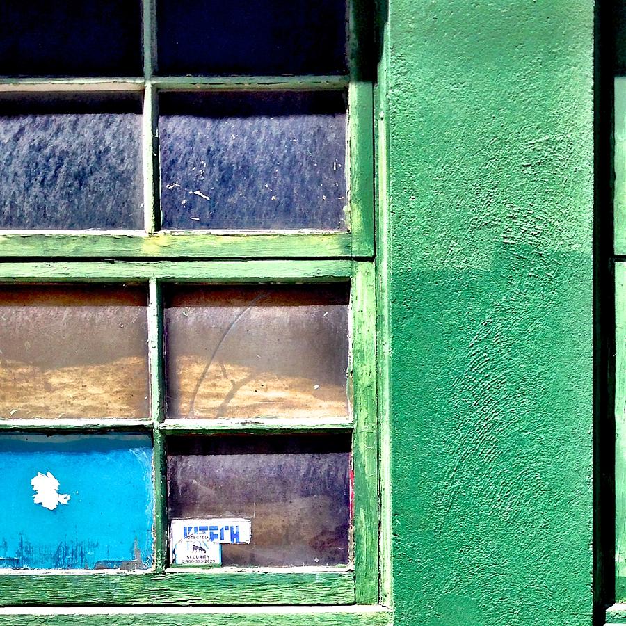 Green Window Corner Photograph by Julie Gebhardt
