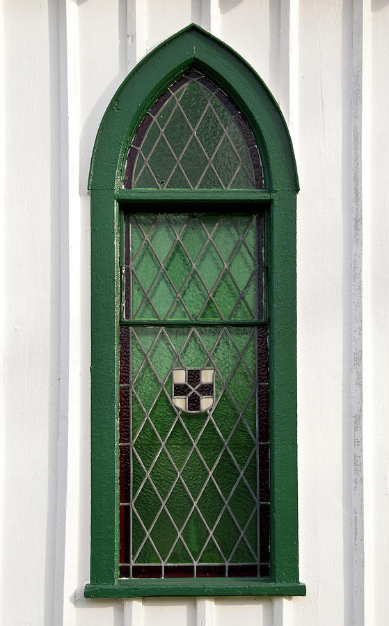 Green Window Photograph by Guy Whiteley