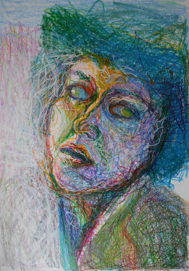 Green Woman Painting by Nancy Mauerman