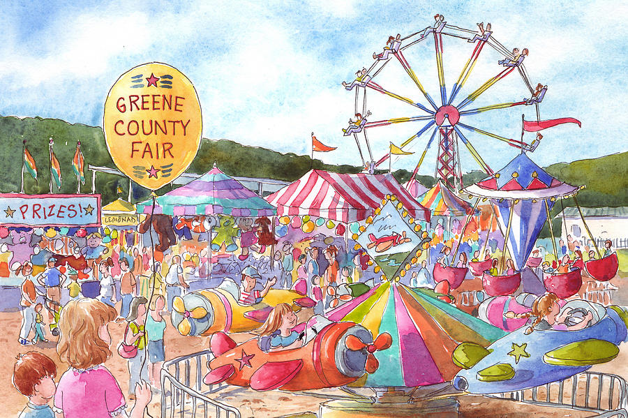 Greene County Fair Painting by Leslie Fehling Pixels