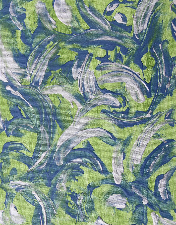 Greenery Painting by Laura Lane