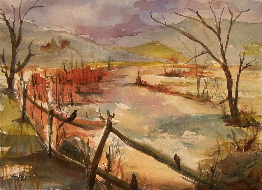 Greeneville Marsh Painting by Barbara McGeachen
