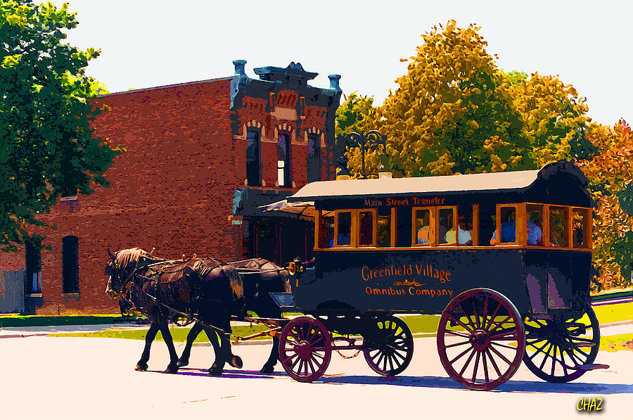 Greenfield Village Horse-drawn Bus Photograph by CHAZ Daugherty
