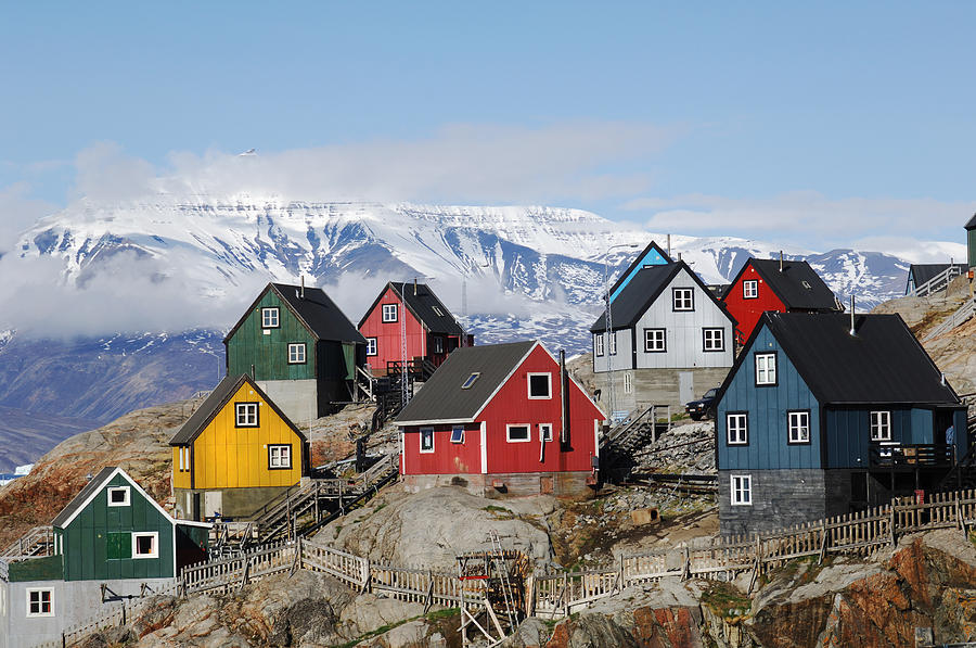 Greenland homes Photograph by Oversnap