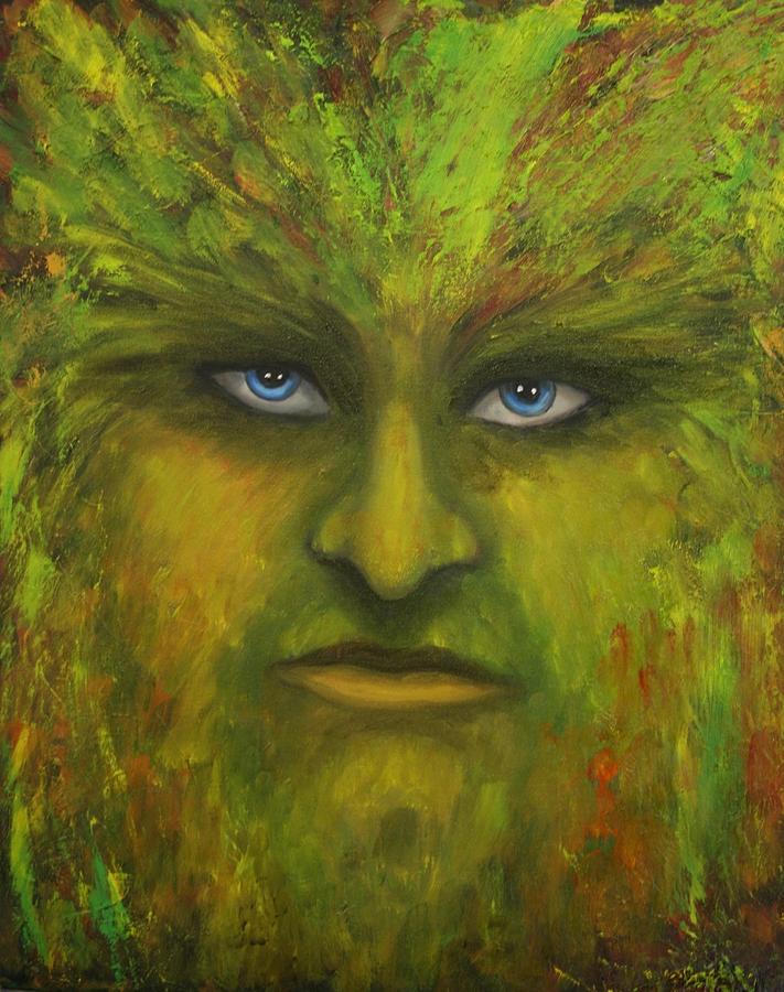 Greenman Painting by Kristen Kennedy