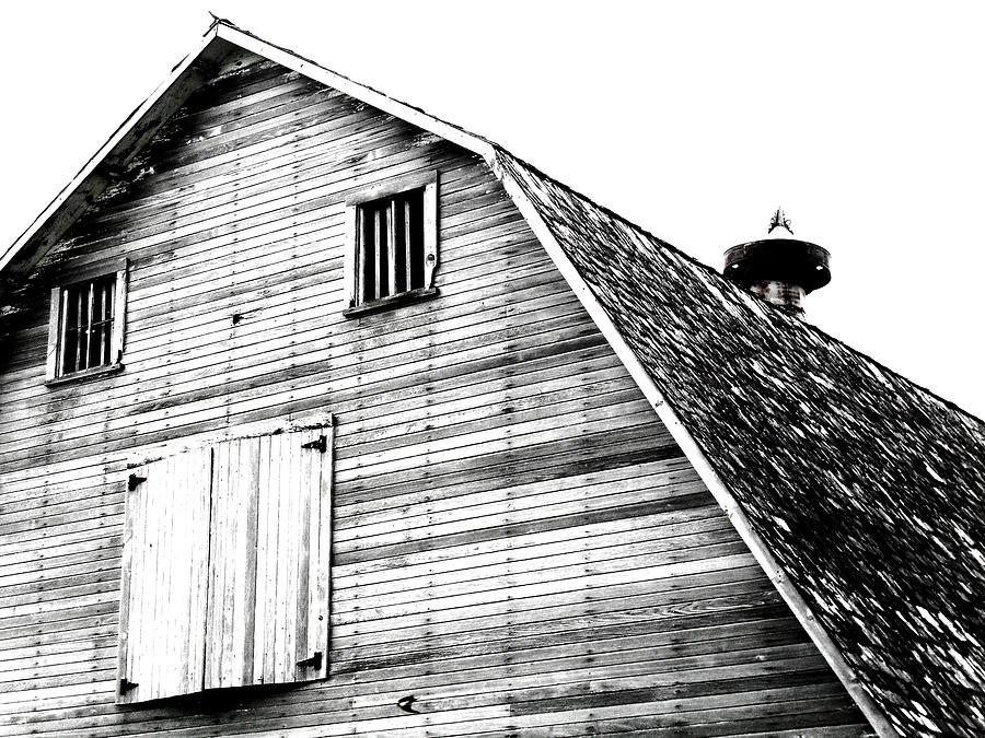 Greenville barn bw Photograph by Julie Hamilton