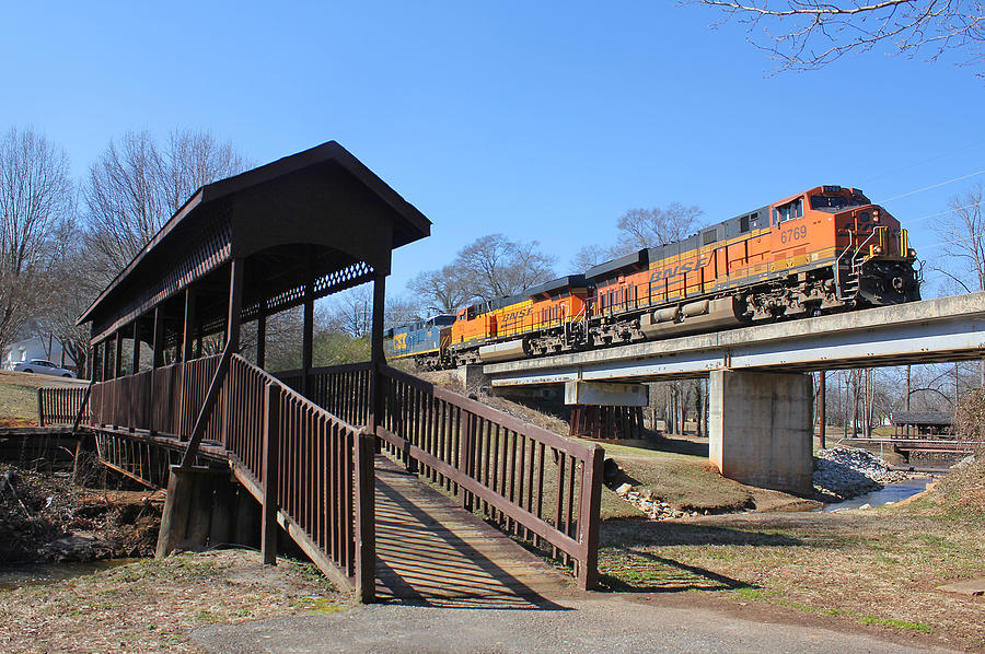 Greenville Western Railway With BNSF Power Photograph by Joseph C Hinson