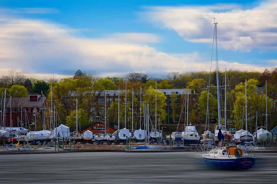 Rhode Island Photograph - Greenwich Marina by Lourry Legarde