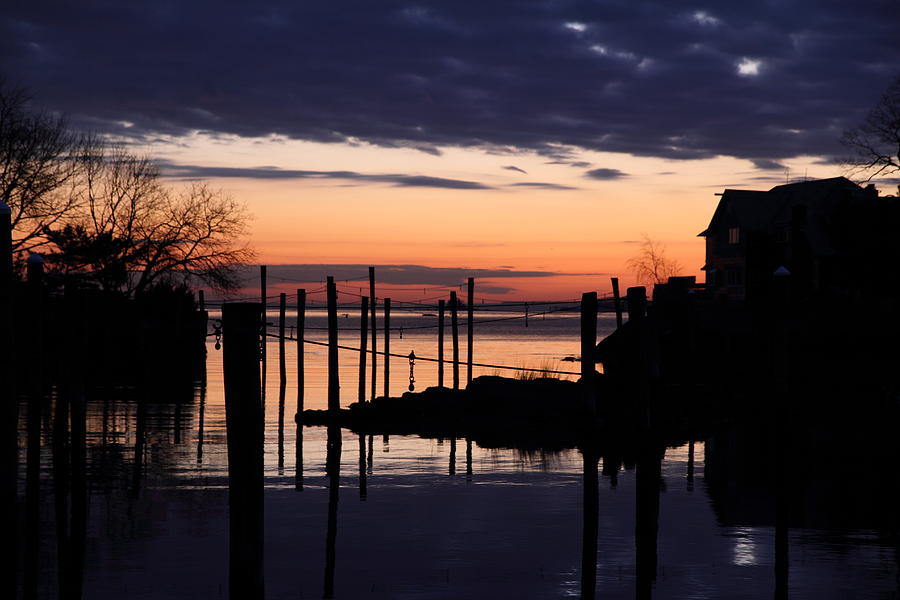 Sunrise Photograph - Greenwich Sunrise on the Lake by Simmons Tobias