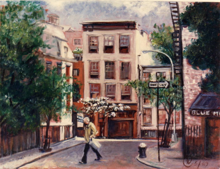 Greenwich Village Painting by Walter Casaravilla
