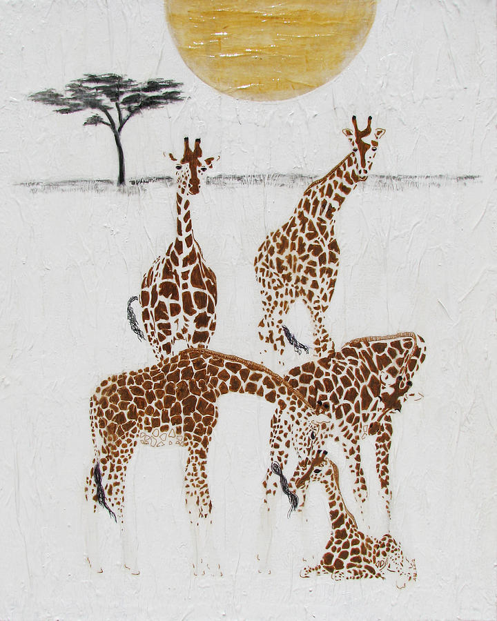 Greeting The New Arrival Painting by Stephanie Grant